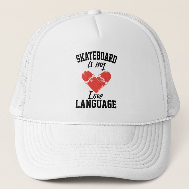 Casquette Skateboard est mon langage de l'amour -  Funny Ska (Devant)