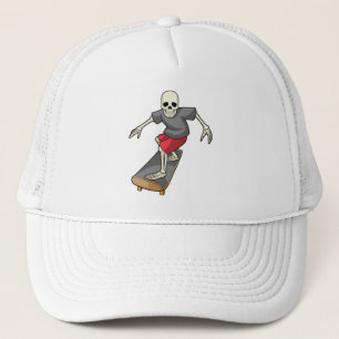 Casquette Skeleton en skateboard