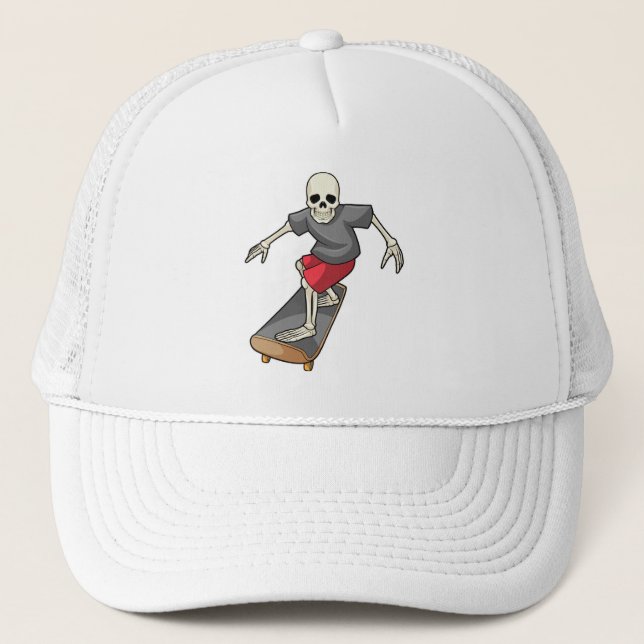 Casquette Skeleton en skateboard (Devant)
