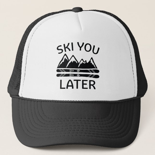 Casquette Ski Plus Tard (Devant)