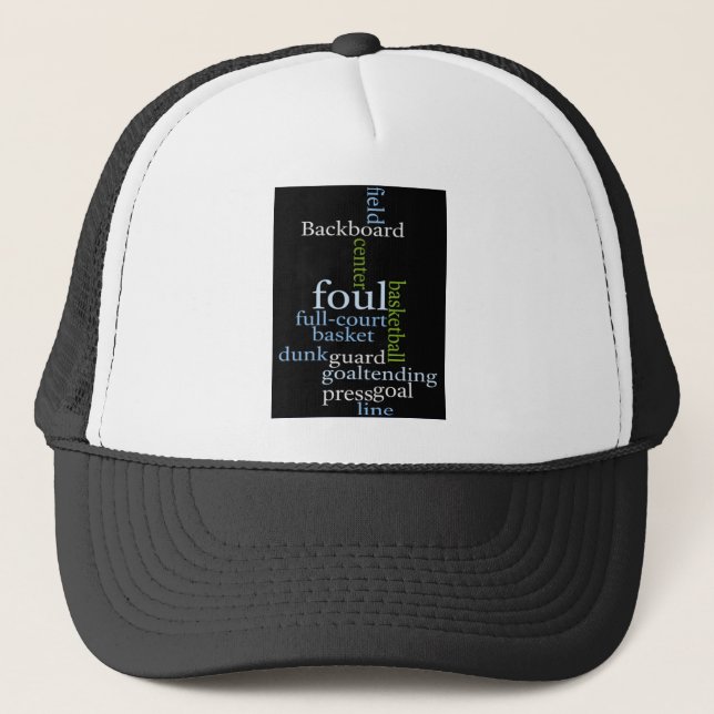 Casquette Slam Dunk of Words : Jeu de basket-ball des champi (Devant)