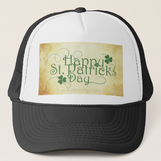 Casquette SlipperyJoe's Happy St. Patrick's Day holiday Iris (Devant)