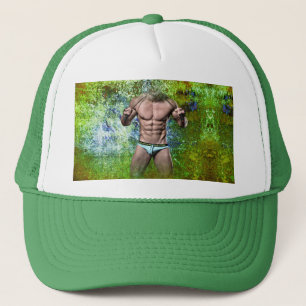 Casquette SlipperyJoe's homme adulte très musclé torse nu 