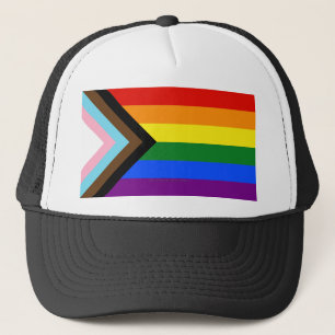 Casquette SlipperyJoe's Progress Pride Drapeaux gay cadeaux