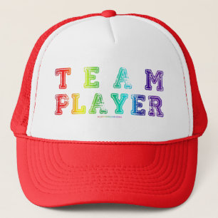 Casquette SlipperyJoe's Team Player mots gradient rainbow c