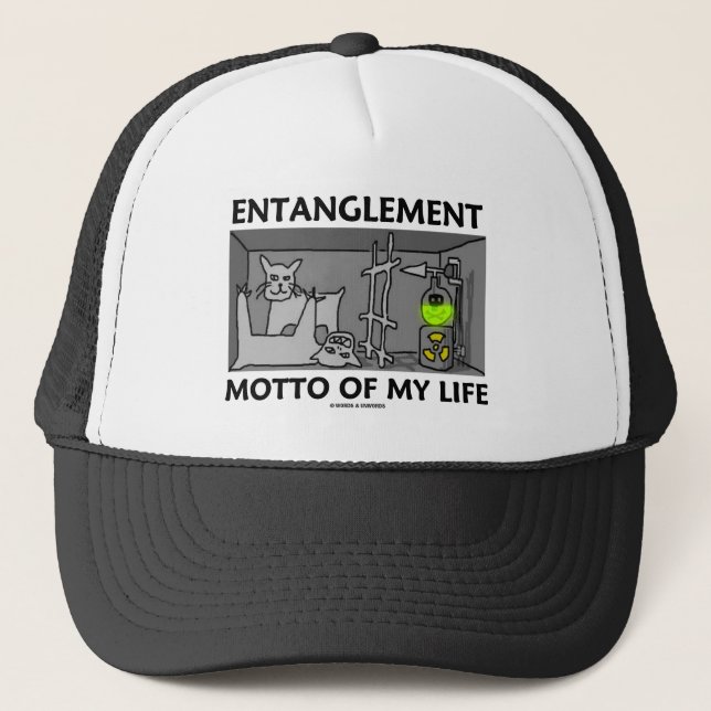 Casquette Slogan de la vie privée (physique quantique) (Devant)