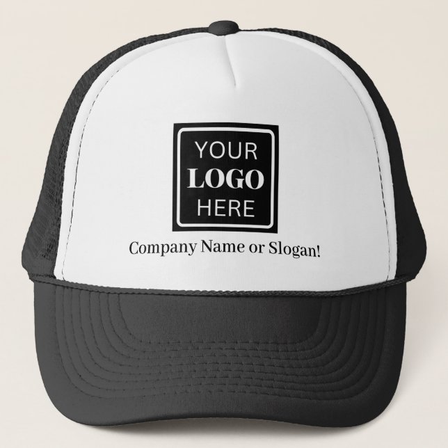 Casquette Slogan du logo de l'entreprise (Devant)