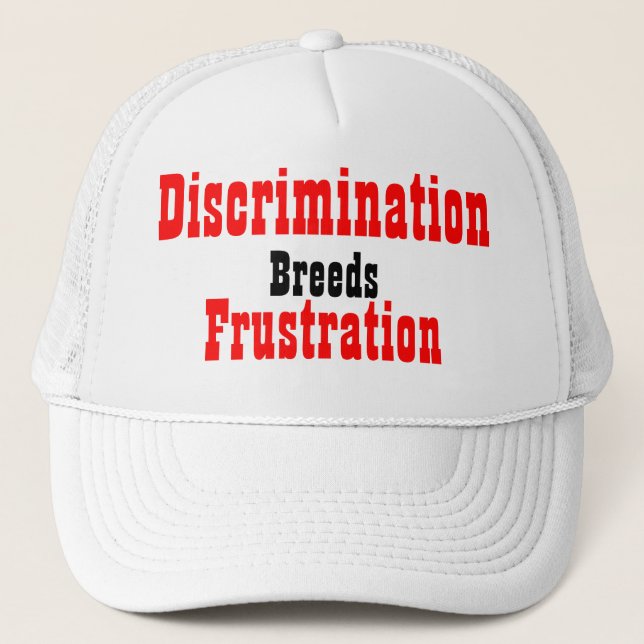 Casquette slogans contre la discrimination (Devant)