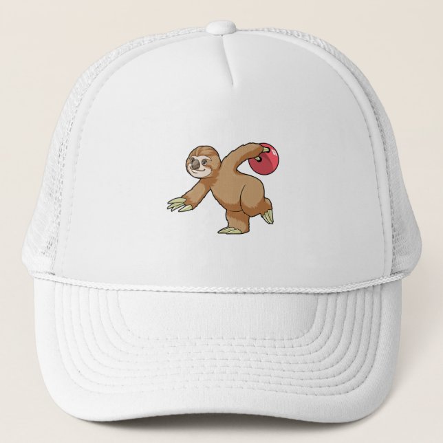 Casquette Sloth at Bowling avec Bowling ball (Devant)