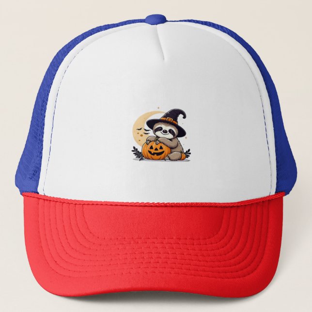 Casquette Sloth Halloween Motif Cute Classic T-Shirt (Devant)