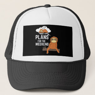 Casquette Sloth Plans Pour Le Week-End