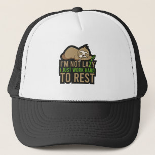 Casquette Sloth Sleep Repos Animal Relax Lazy migny Nap