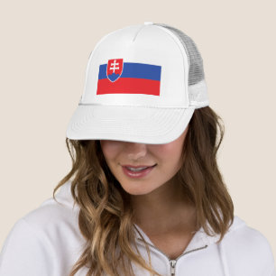 Casquette Slovaquie Drapeau Slovaque Emblème Europe