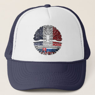 Casquette Slovaquie Slovaque Français France Arbre Racines D