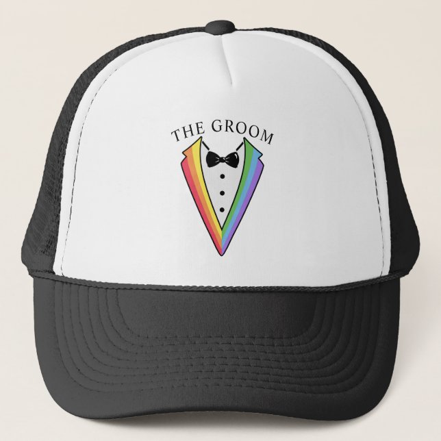 Casquette Smoking de mariage Gay LGBTQ+ (Devant)
