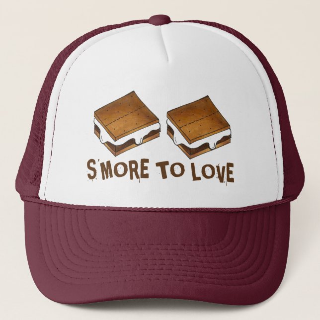 Casquette S'more To Love Funny Foodie Campfire S'mores (Devant)