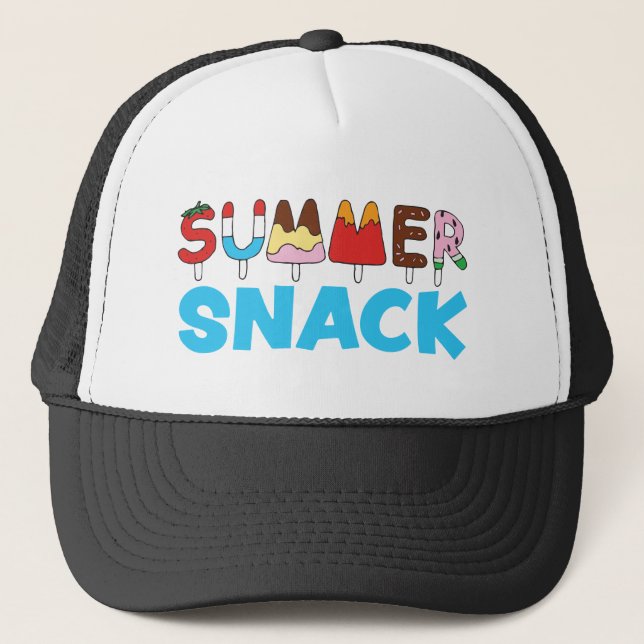 Casquette Snack d'été pour enfants Popsicles (Devant)