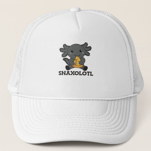 Casquette Snaxolotl Axolotl Pizza Amateurs de doux animaux (Devant)