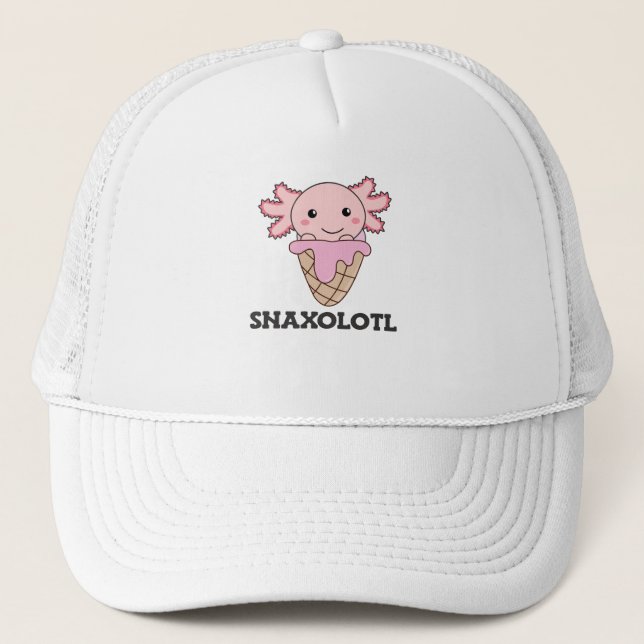 Casquette Snaxolotl Axolotl Strawberry Ice Lovers Sweet (Devant)