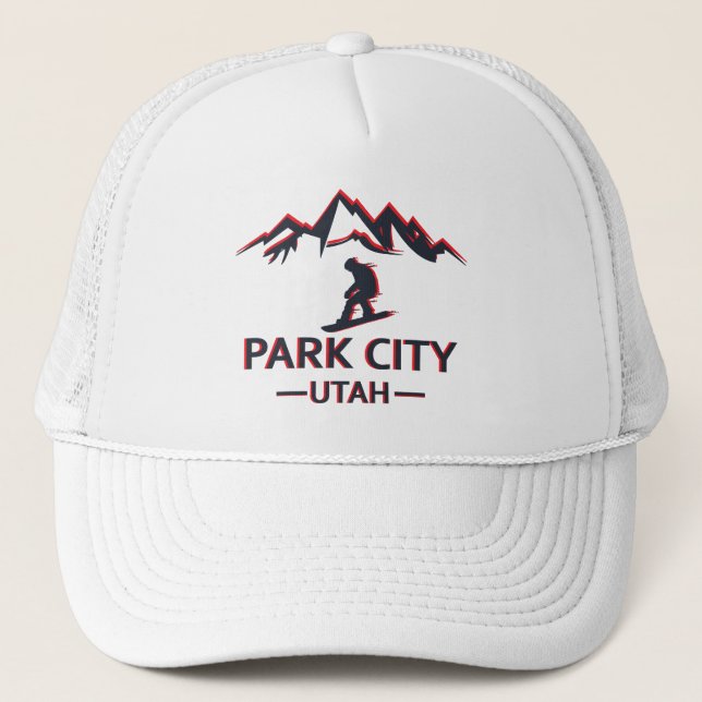 Casquette snowboard de Park City Utah (Devant)