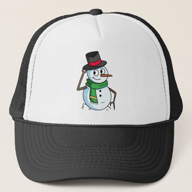 Casquette Snowman amical (Devant)
