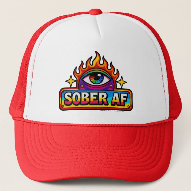 Casquette Sober AF - Trucker Hat (Devant)