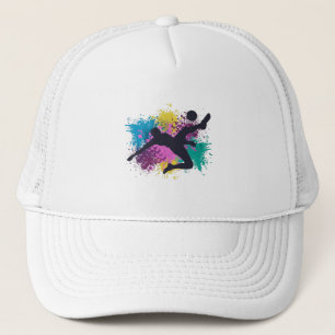 Casquette Soccer Grungy Couleur Splashes