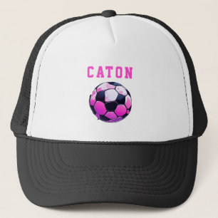Casquette Soccer pour enfants rose Noir personnalisé