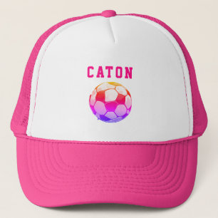 Casquette Soccer pour enfants rose Personnalisé