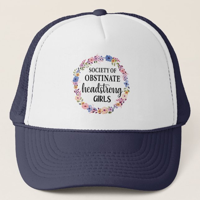 Casquette Société Des Filles Obstinées À La Tête (Devant)