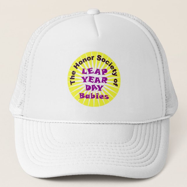 CASQUETTE SOCIÉTÉ D'HONNEUR DES BÉBÉS DE JOUR D'ANNÉE (Devant)