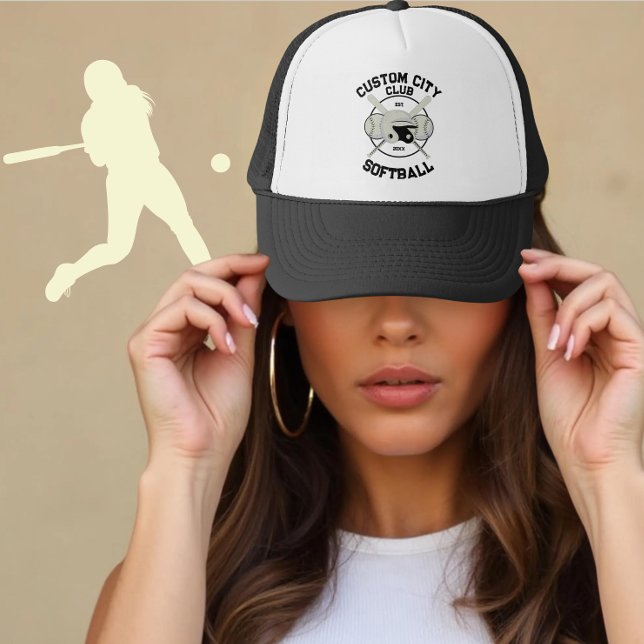 Casquette Softball Club personnalisé & City Name Joueur cade (Créateur téléchargé)