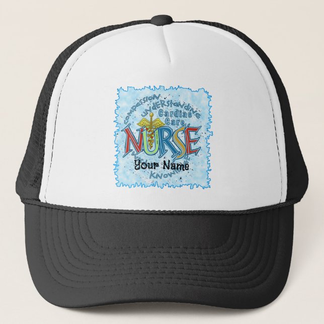 Casquette Soins cardiaques Infirmière Motto (Devant)