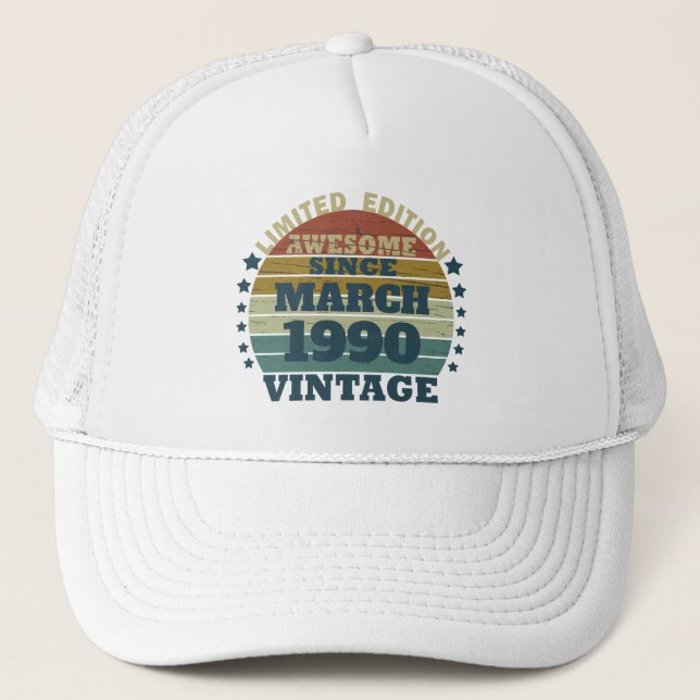 Casquette Soirée personnalisée vintage de 35 ans (Devant)