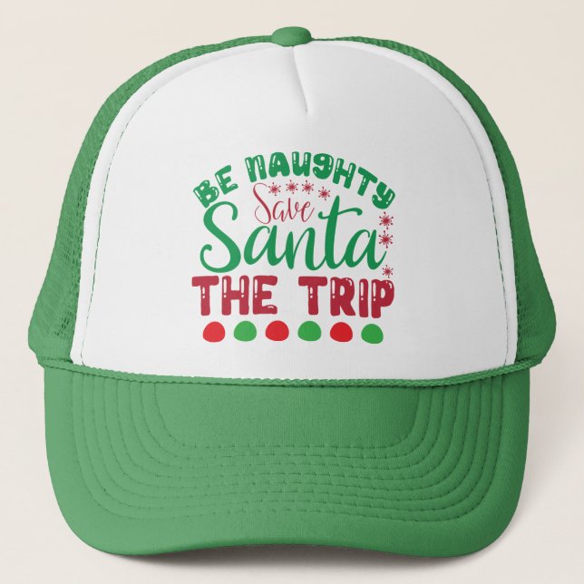 Casquette Sois coquin Sauve Père Noël Le Trip-81634 (Devant)