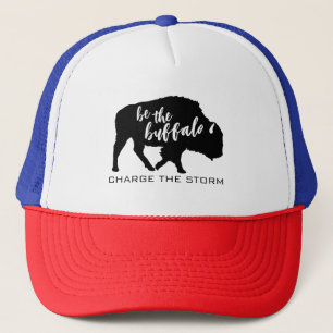 Casquette Sois la silhouette de Buffalo charge la tempête