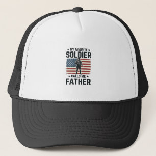 Casquette Soldat Patriotique Père Chemise Vintage Vector Des