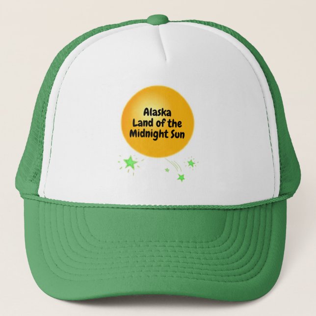 Casquette Soleil de minuit doré de l'Alaska (Devant)