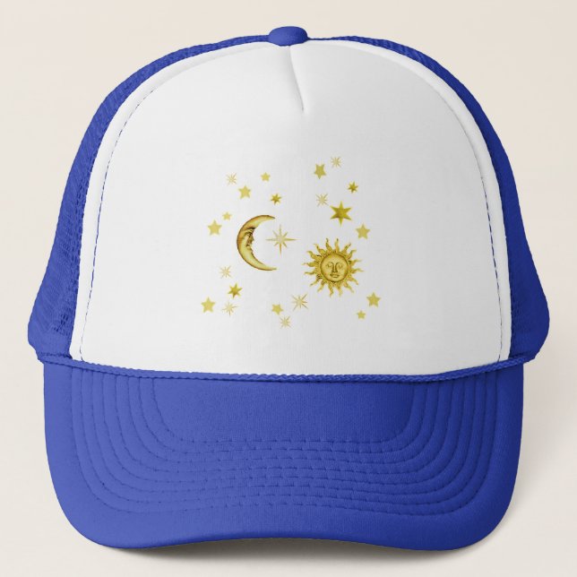 Casquette Soleil, Lune et étoiles (Devant)