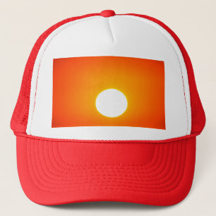 Casquette soleil orange