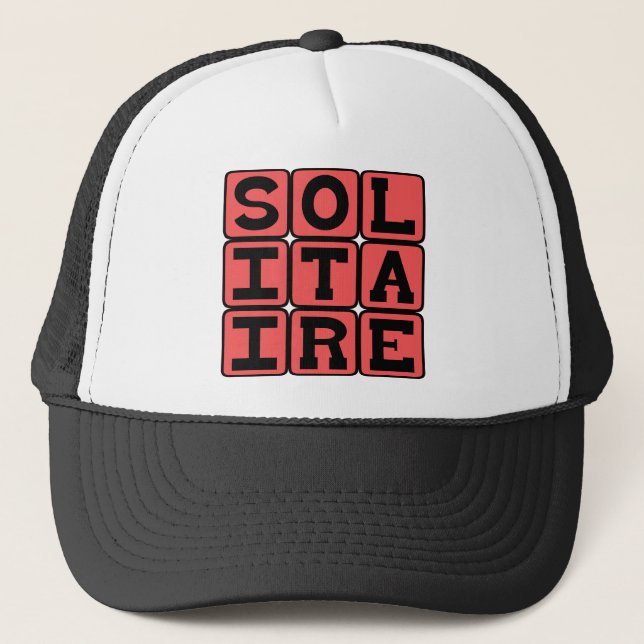 Casquette Solitaire, Jeu de Cartes pour une Personne (Devant)