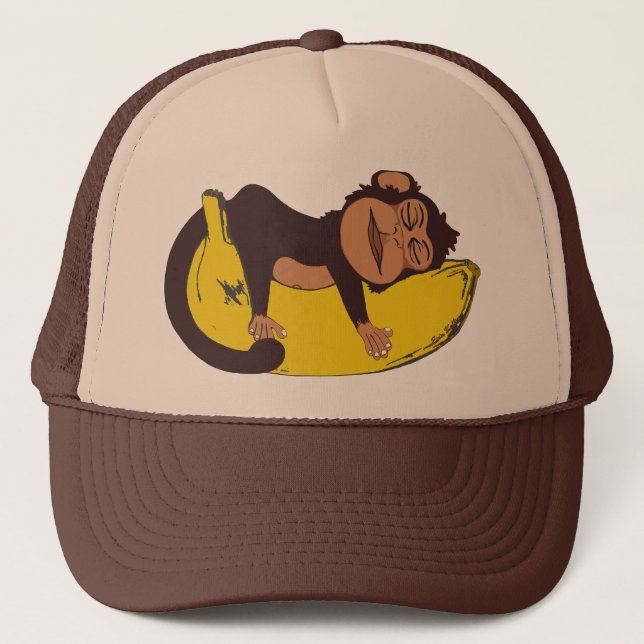 Casquette somnolent de singe (Devant)