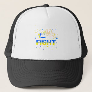 Casquette Son combat est mon combat contre le syndrome de Do