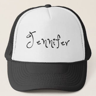 Casquette Son Nom Est Jennifer Calligraphy