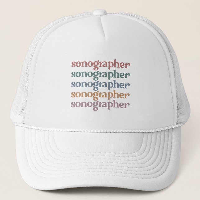 Casquette Sonographe Ultrasound Tech Retro Sonographer Cadea (Devant)