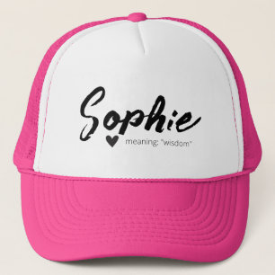 Casquette Sophie Nom Révéler Signification Minimal Texte Mod