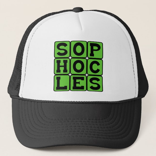 Casquette Sophocle, Tragédien Grec (Devant)