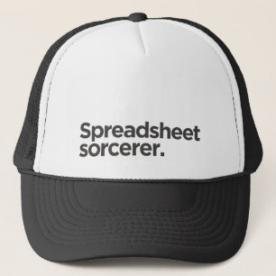 Casquette 'Sorcier de tableur.' Anniversaire de collègue drô