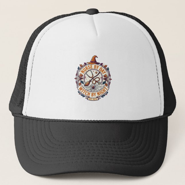 Casquette Sorcière de jour de garde de nuit Halloween Stetho (Devant)