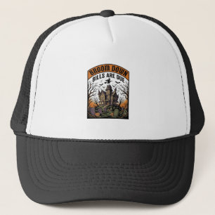 Casquette sorcière de ramasseur de facture d'Halloween balai